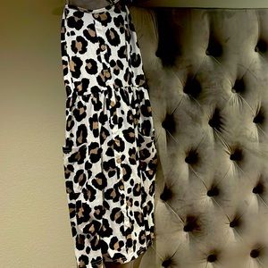 X-large animal print summer dress